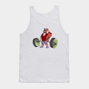 Bulldog bodybuilder Tank Top